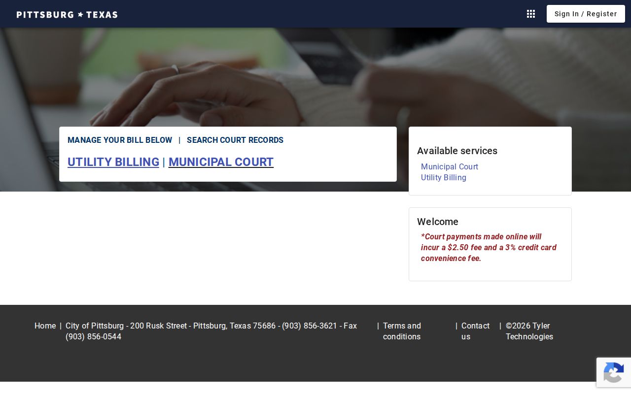 Pittsburg warrant records: official municipal court payment route